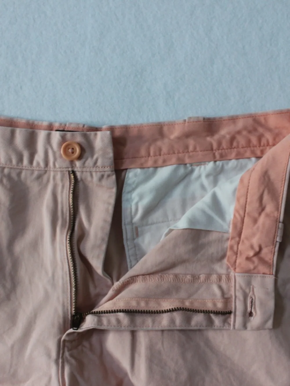 JCrew Gramercy Chino Shorts Flat Front Peach Mens 34